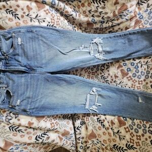 Distressed Blue Women's Jeans